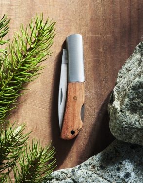 Logotrade promotional product picture of: Foldable knife in acacia wood