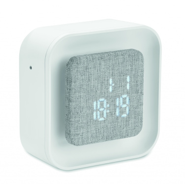 Logo trade corporate gift photo of: Recycled ABS/RPET alarm clock Stuttgart