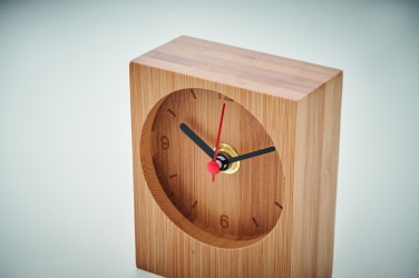 Logotrade promotional merchandise photo of: Bamboo table clock