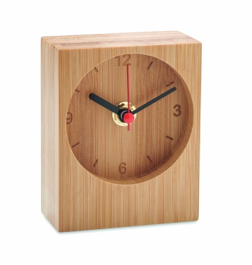 Logotrade promotional gift picture of: Bamboo table clock