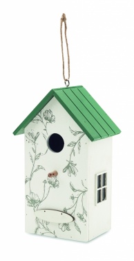 Logo trade advertising products image of: Bird house in plywood