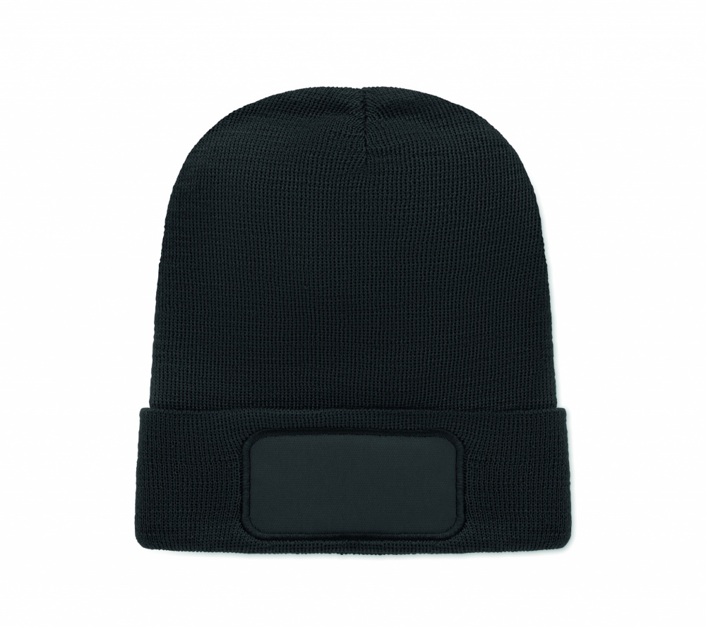 Logo trade promotional merchandise image of: Unisex beanie RPET polyester