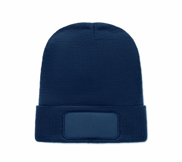 Logo trade corporate gifts picture of: Unisex beanie RPET polyester