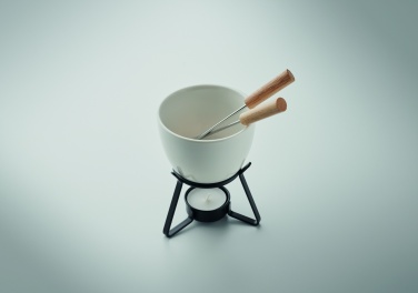 Logotrade promotional item image of: Ceramic fondue set 240 ml