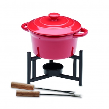 Logo trade promotional items image of: Ceramic fondue set 300 ml