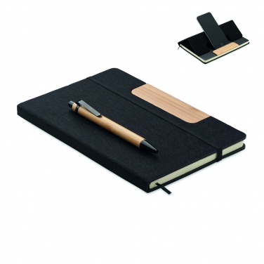 Logo trade promotional gifts picture of: A5 RPET notebook set