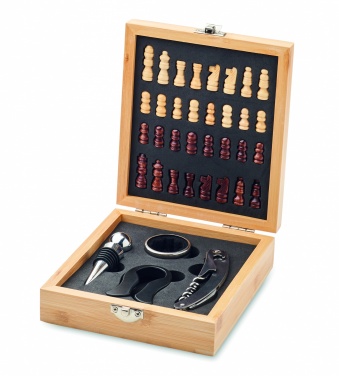 Logo trade promotional items picture of: Chess board wine set