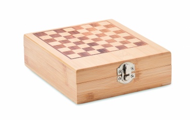 Logo trade promotional giveaway photo of: Chess board wine set