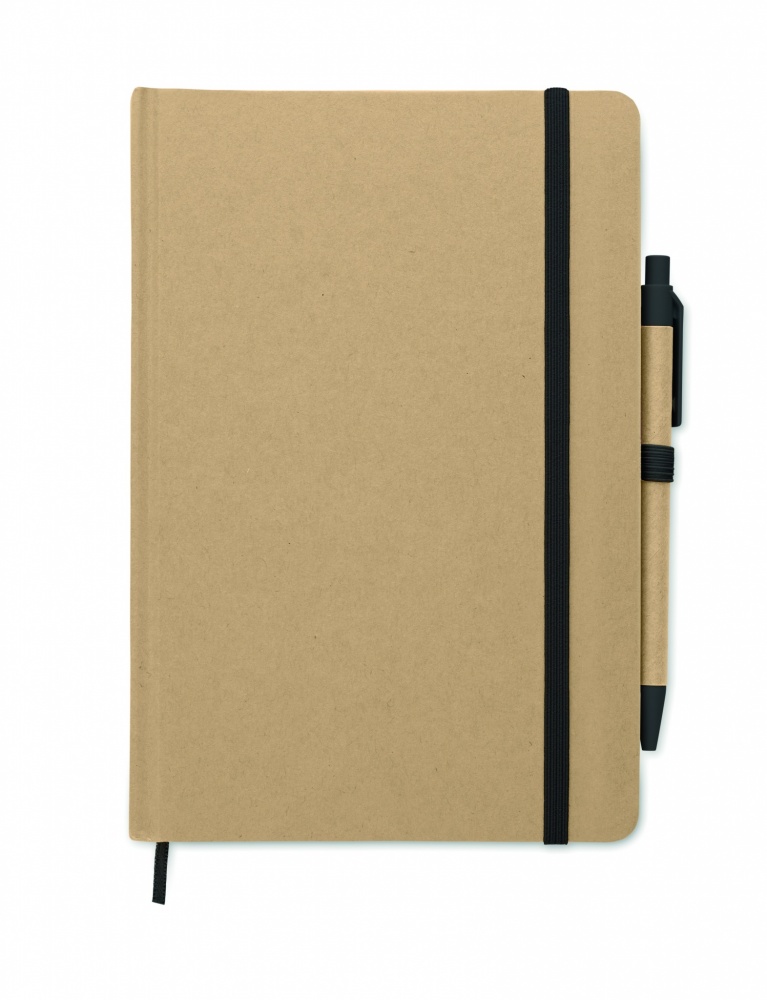 Logotrade promotional giveaway image of: Caratil A5 notebook in recycled carton