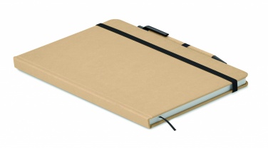 Logo trade advertising product photo of: Caratil A5 notebook in recycled carton