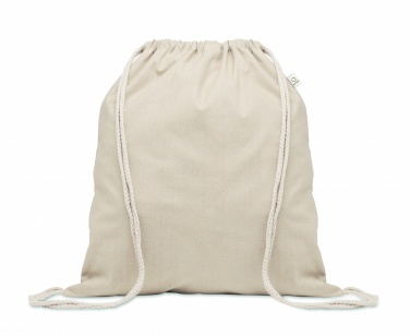 Logo trade promotional products picture of: Recycled cotton drawstring bag