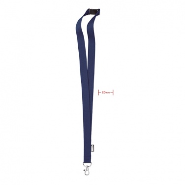 Logo trade promotional items picture of: Lanyard in RPET 20 mm