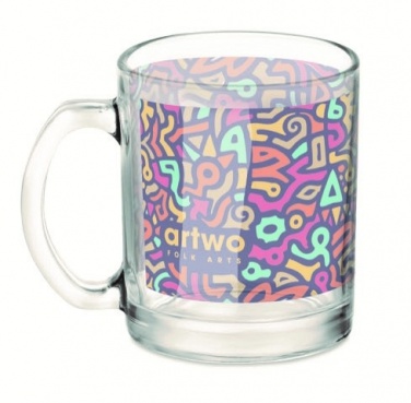 Logotrade promotional merchandise picture of: Glass sublimation mug 300ml