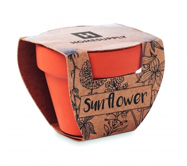 Logotrade promotional product picture of: Terracotta pot 'sunflower'