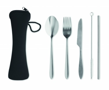 Logo trade promotional merchandise photo of: Cutlery set stainless steel