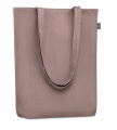 Shopping bag in hemp 200 gr/m², Brown