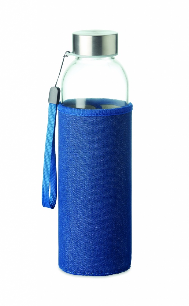 Logotrade corporate gift image of: Glass bottle in pouch 500 ml