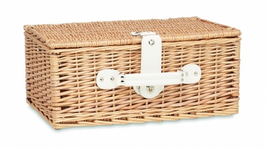 Logo trade promotional giveaway photo of: Wicker picnic basket 2 people