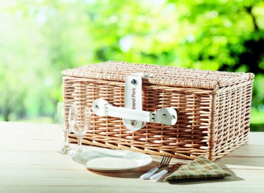 Logotrade business gift image of: Wicker picnic basket 2 people