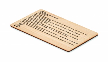 Logotrade business gift image of: RFID card in bamboo material