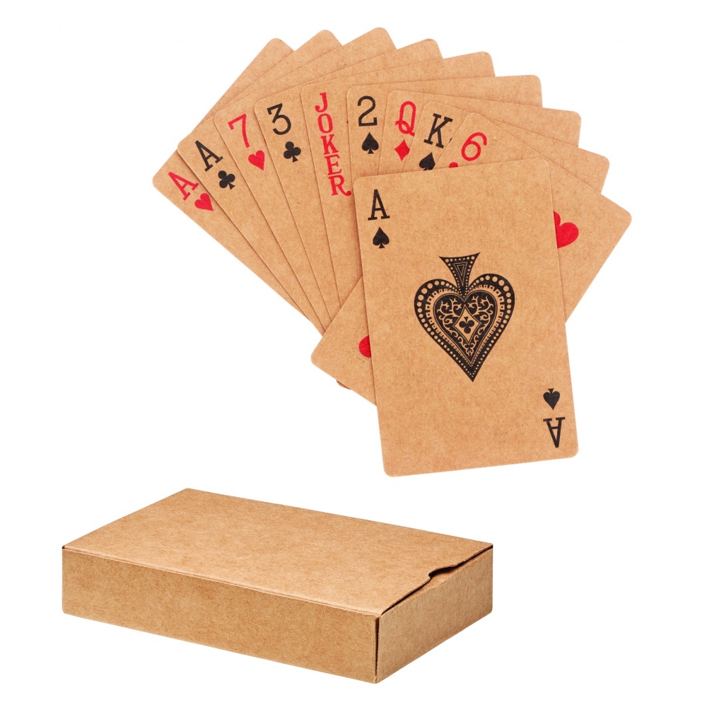 Logo trade advertising products picture of: Recycled paper playing cards