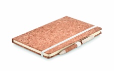 A5 cork notebook with pen