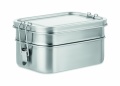 Stainless steel lunch box, Matt Silver