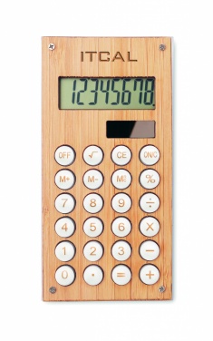 Logotrade promotional gift image of: 8 digit bamboo calculator