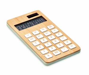 Logo trade promotional merchandise picture of: 12 digit bamboo calculator