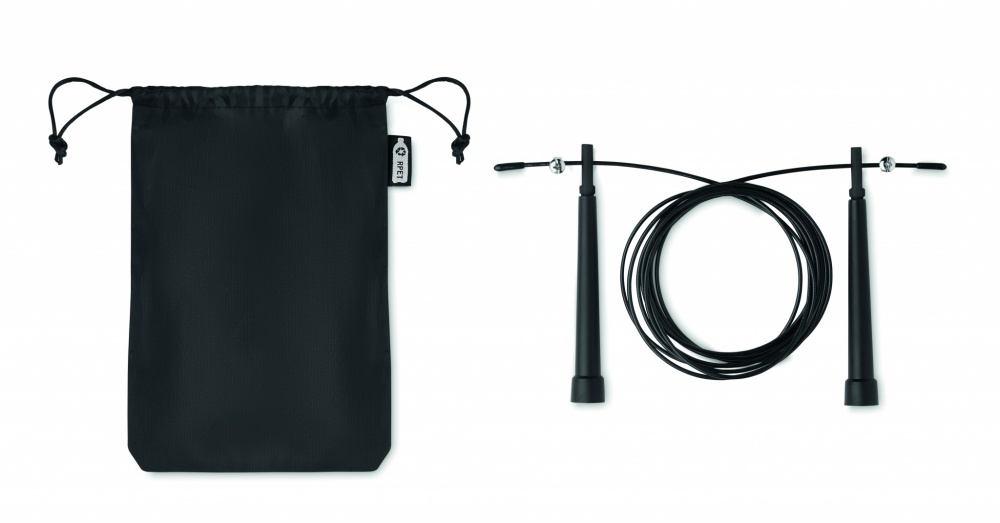 Logotrade corporate gift picture of: Speed jumping rope RPET pouch