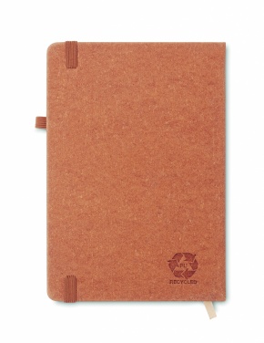 Logotrade promotional merchandise photo of: Recycled Leather A5 notebook