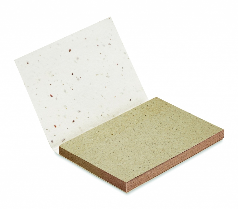 Logotrade advertising product image of: Grass/seed paper memo pad