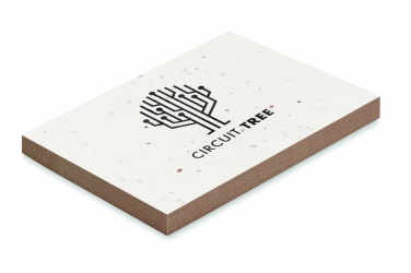 Logo trade promotional merchandise picture of: Grass/seed paper memo pad