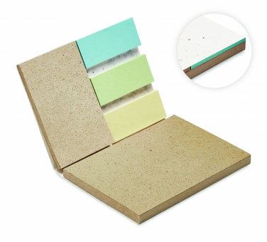 Logo trade promotional items picture of: Grass/seed paper memo pad