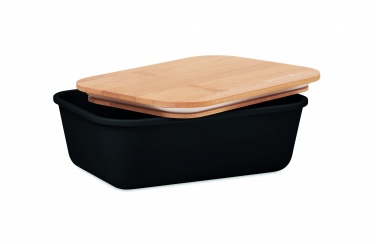 Logo trade promotional giveaways image of: Lunch box with bamboo lid