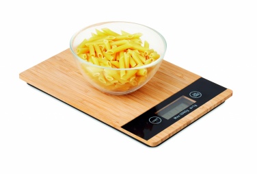 Logotrade promotional merchandise picture of: Bamboo digital kitchen scales