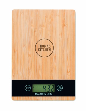 Logotrade promotional giveaways photo of: Bamboo digital kitchen scales