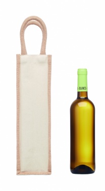 Logotrade promotional product picture of: Jute wine bag for one bottle