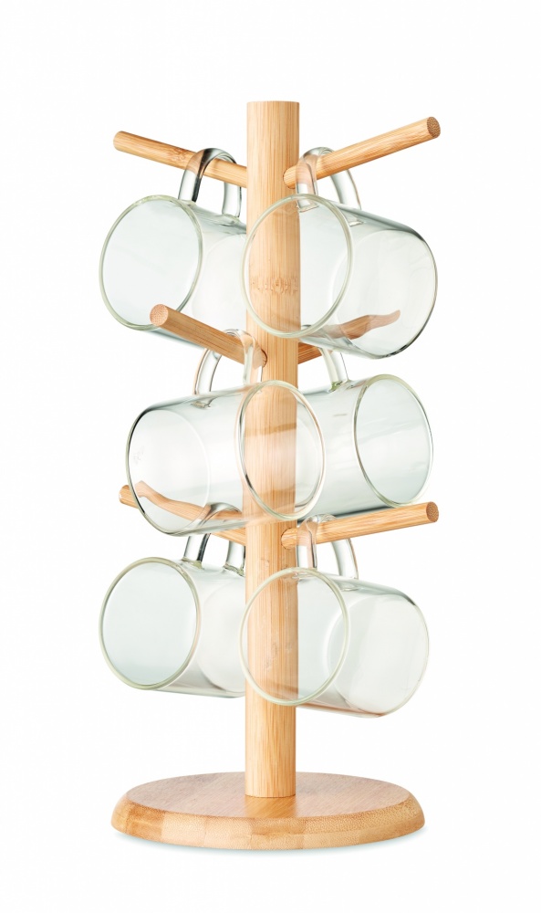 Logotrade promotional gift image of: Bamboo cup set holder