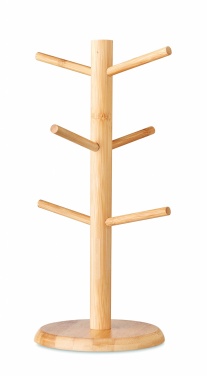 Logo trade promotional giveaway photo of: Bamboo cup set holder