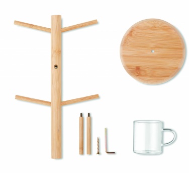 Logo trade corporate gift photo of: Bamboo cup set holder