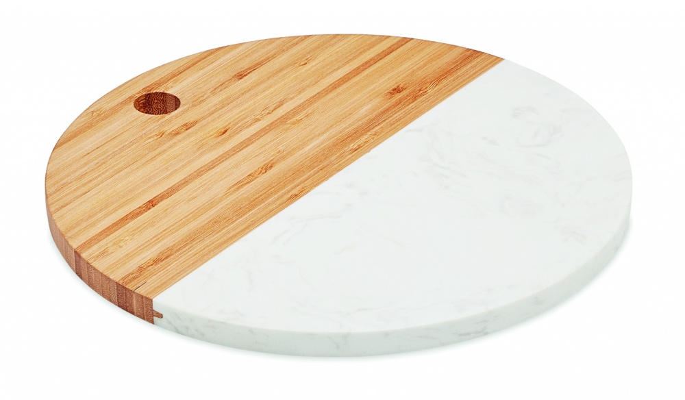 Logo trade promotional products image of: Marble/ bamboo serving board