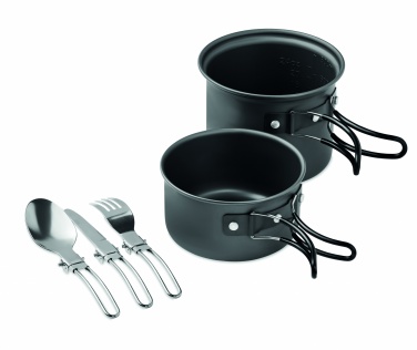 Logotrade advertising product picture of: 2 camping pots with cutlery