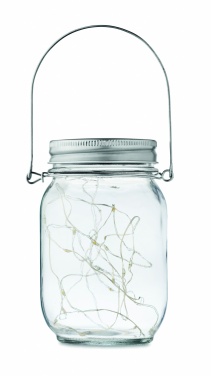 Logo trade corporate gifts picture of: Solar mason jar outdoor lamp