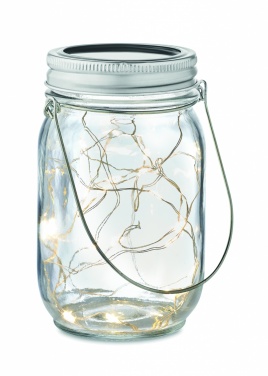 Logo trade promotional giveaway photo of: Solar mason jar outdoor lamp