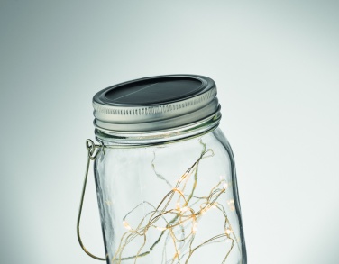 Logo trade promotional item photo of: Solar mason jar outdoor lamp