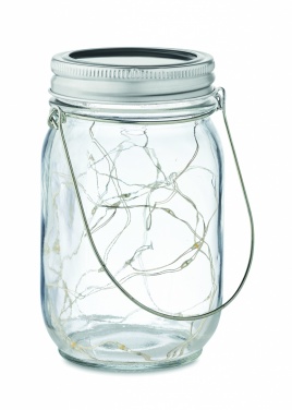 Logo trade promotional gifts image of: Solar mason jar outdoor lamp