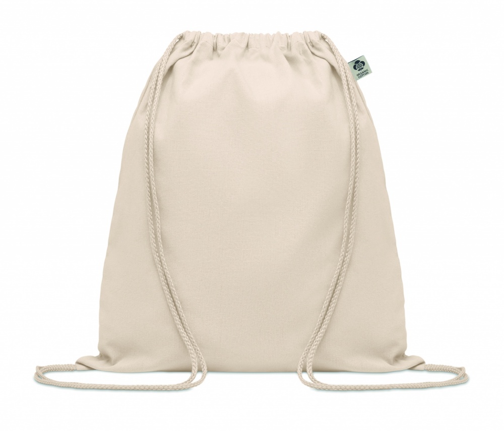 Logotrade promotional gift picture of: Organic cotton drawstring bag