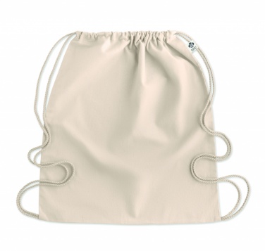 Logo trade corporate gifts picture of: Organic cotton drawstring bag