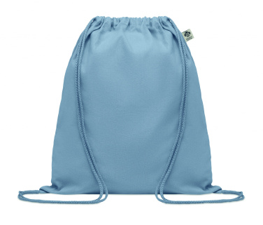 Logo trade advertising products picture of: Organic cotton drawstring bag